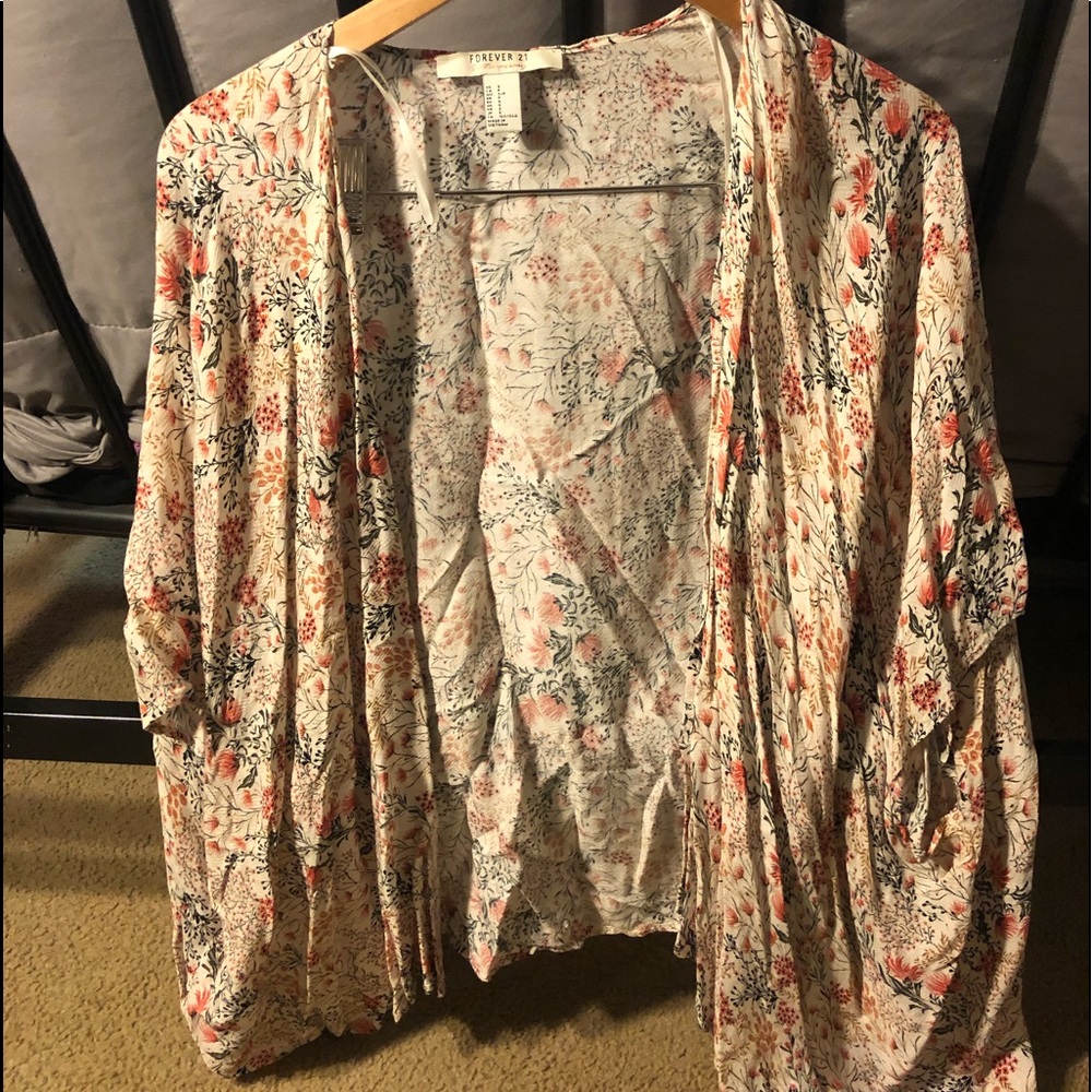 Flower pattern cover up